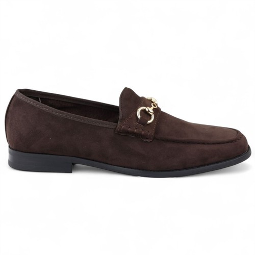 Homme daim marron mocassin - daim,