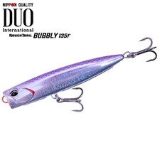 Leurre DUO Topwater Fishing Slim Popper Rough Trail BUBBLY 135F CYA0866 UV Vi...