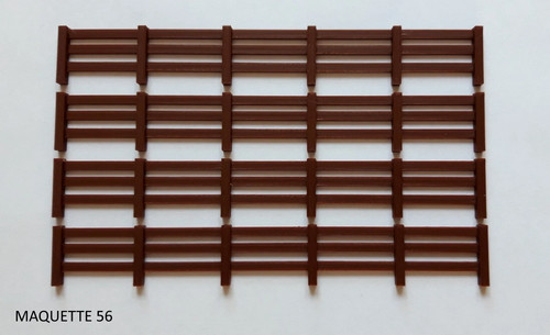 Lot barrières marron - 1/43,