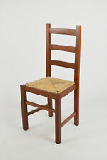 Tommychairs - Chaise RUSTICA en bois de hêtre peindré et assise en paille