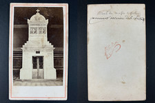 Carlier, France, Quiberon, Le monument funéraire des Fusillés Vintage cdv albume