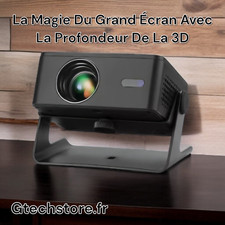 Vidéoprojecteur AUN A32 mini théâtre HD 720P 3D WiFi, Bluetooth 5.0 double bande