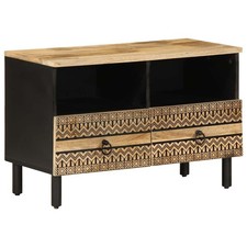 Meuble TV noir 70x33,5x46 cm