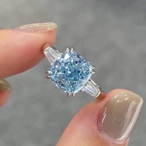 Bague diamant coussin