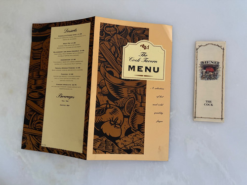 Ancien menu restaurant londres - restaurant,