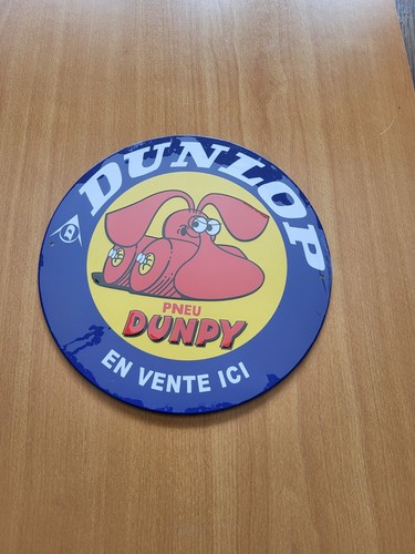 Plaque publicitaire dunlop - publicitaire,