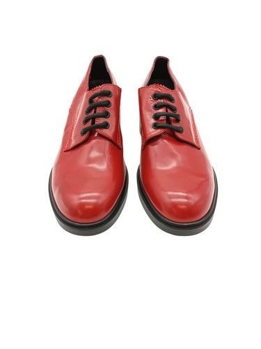 Chaussures cuir rouge - en,