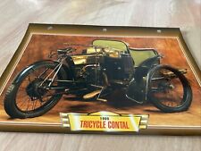 Tricycle Contal 1905 fiche carte moto passion collection Atlas