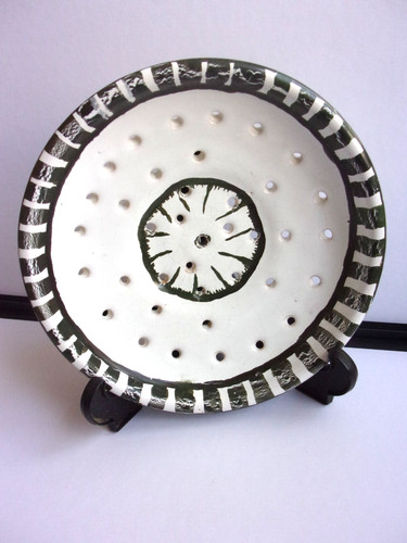 Anciennne assiette egouttoir - assiette,
