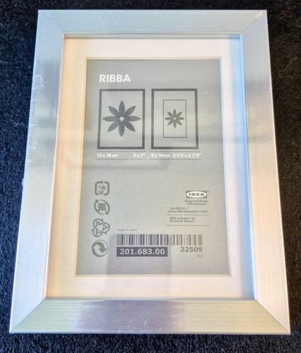 New ikea ribba silver - new, frame