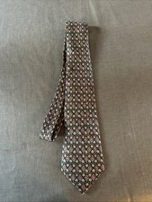 Cravate Hermes Paris vintage homme Motifs Geometri– 100% soie – made in France