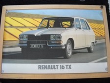 AFFICHE POSTER RENAULT 16 TX - R16 TX