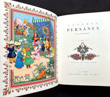 LETTRES PERSANES - MONTESQUIEU - 2 vol. - André HUBERT - Reliure à rabat -