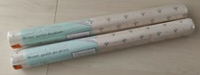2 Anciens rouleaux papier peint motif floral TURQUETIL 10mètres x 53cm