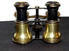 PAIRE DE JUMELLE DE THÉÂTRE DÉBUT 19 EM SIÈCLE LAITON SIGNÉ OPTICIEN SANTI &CIE