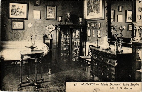 Cpa mantes musée dubamel - mantes,