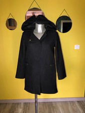 joli manteau en laine noire BA&SH modèle cream taille 0 excellent état