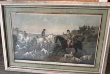-  Gravure Anglaise Scène De