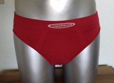 Slip homme rouge taille M microfibre sans couture