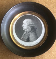 Portrait miniature au physionotrace par Quenedey