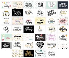 Lot de 40 cartes d'anniversaire cartes postales cartes de félicitations carte...
