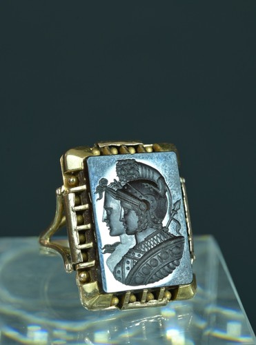 Ancienne bague intaille néo - intaille,