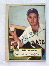 1952 topps signed 260 pete - 1952,
