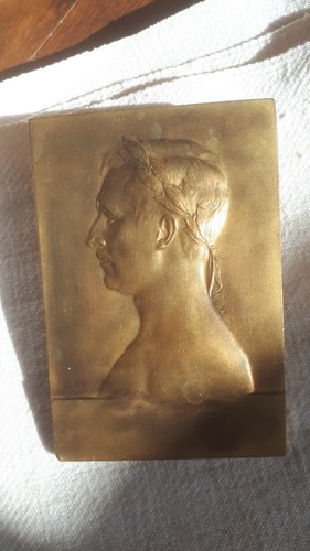 Plaquette bronze art deco - art,
