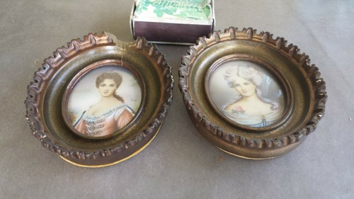 Ancienne paire tableaux - ancienne, de