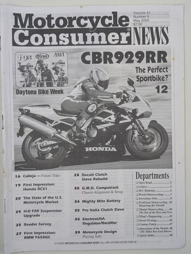 Motorcycle consumer news - motorcycle,