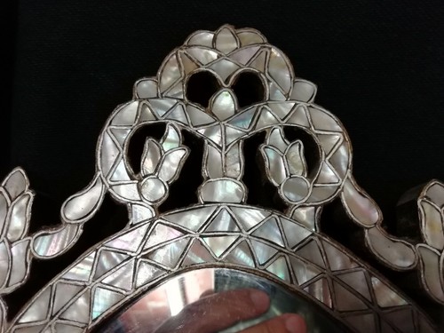 Ancien miroir orientaliste - miroir,