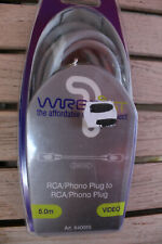 TECHLINK 640055 - Cable Audio Video RCA PHONO to RCA PHONO Male male 5.00m