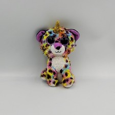 Peluche chat leopard licorne