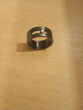 Bague Messika Move Titanium PM en titane graphite et diamant