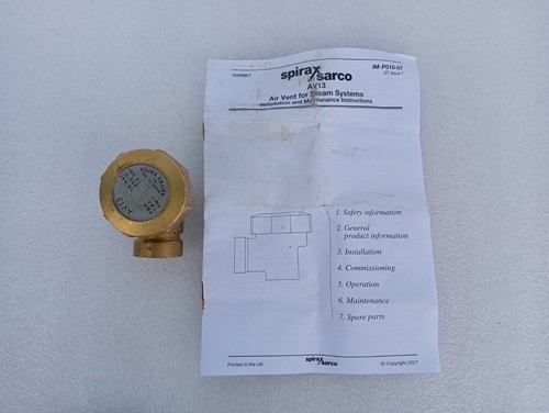 Spirax sarco av13 laiton - sarco,