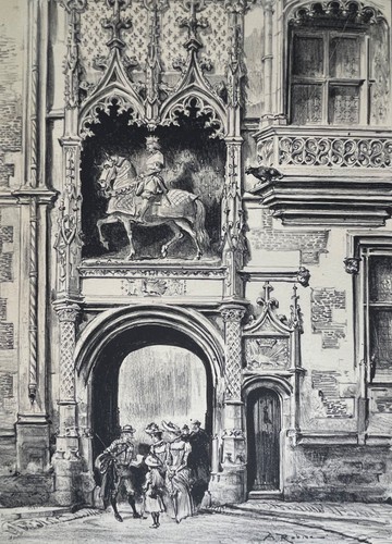 Château blois statue - château,