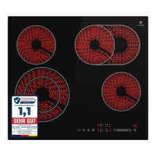 Plaque Electrique 60cm 6,6 kW 4 Zones de cuisson 9 niveaux de puissance