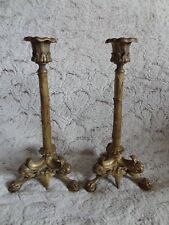 ancienne paire de bougeoirs