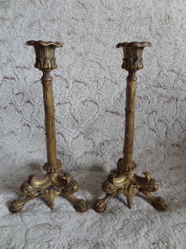 Ancienne paire bougeoirs - de,