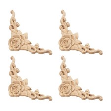  4 Pcs Carved Appliques