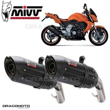 double échappement KAWASAKI Z 1000 2007 2008 MIVV Suono Noir