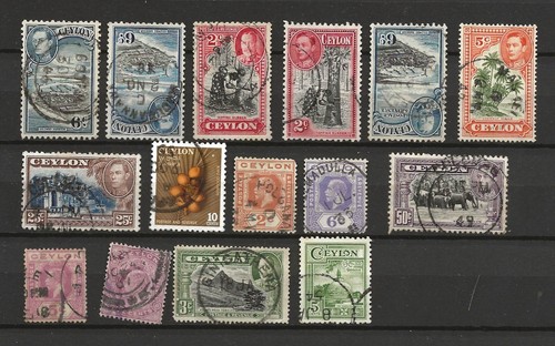 Lot timbres ceylan - de,