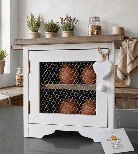 Placard œufs bois blanc - placard,