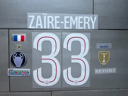 Flocage zaïre emery psg - zaÏre-emery, #33