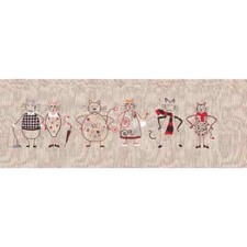 Kit de broderie Freestyle Le Bonheur des Dames "Cat Frieze I", image imprimée, 3