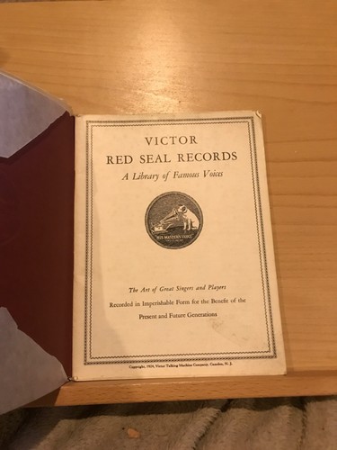 Victor red seal records - red,