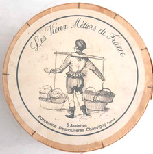 Porcelaine Deshoulières Chauvigny Les vieux métiers de France 6 assiettes..