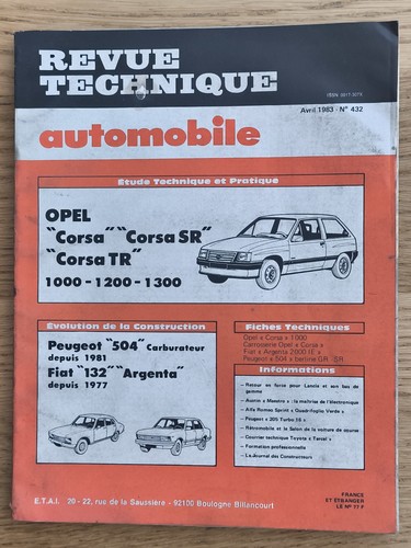 Revue technique automobile - revue,