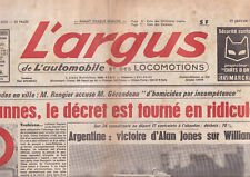 L'ARGUS N°2658 GP ARGENTINE &