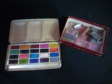 Ancienne Boîte d'Aquarelles